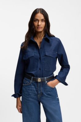 Reversible Italian-leather belt with Double B monogram, Black