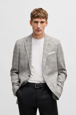 Structured-leather belt with logo keeper, Black