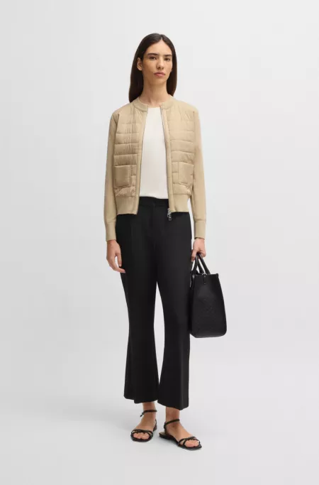 Leather sandals with Double B monogram