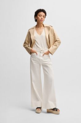 Sandales en cuir &agrave; semelle &agrave; plateforme, Noir