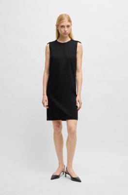 Zapatos de tac&oacute;n con tal&oacute;n abierto en piel de napa, Negro