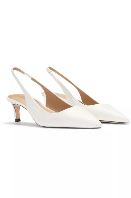 Slingback pumps in nappa leather