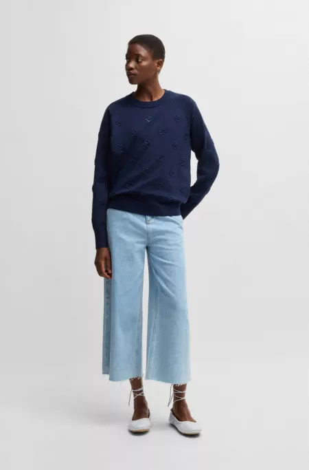 Nappa-leather ballerina pumps with Double B monogram