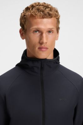 Chaqueta de tejido multiel&aacute;stico repelente al agua, Azul oscuro