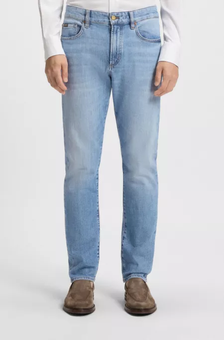 Slim-fit jeans in blue comfort-stretch denim