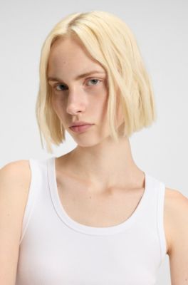 Robe d&eacute;bardeur c&ocirc;tel&eacute;e avec jupe pliss&eacute;e, Blanc