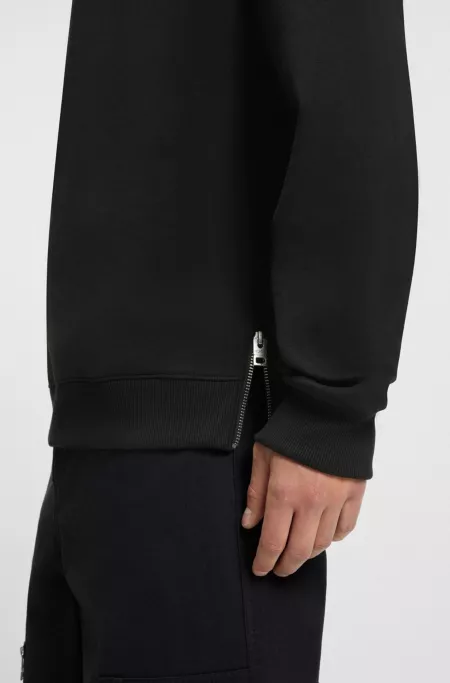 Stacked-logo sweatshirt in a cotton blend