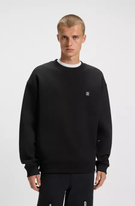 Stacked-logo sweatshirt in a cotton blend