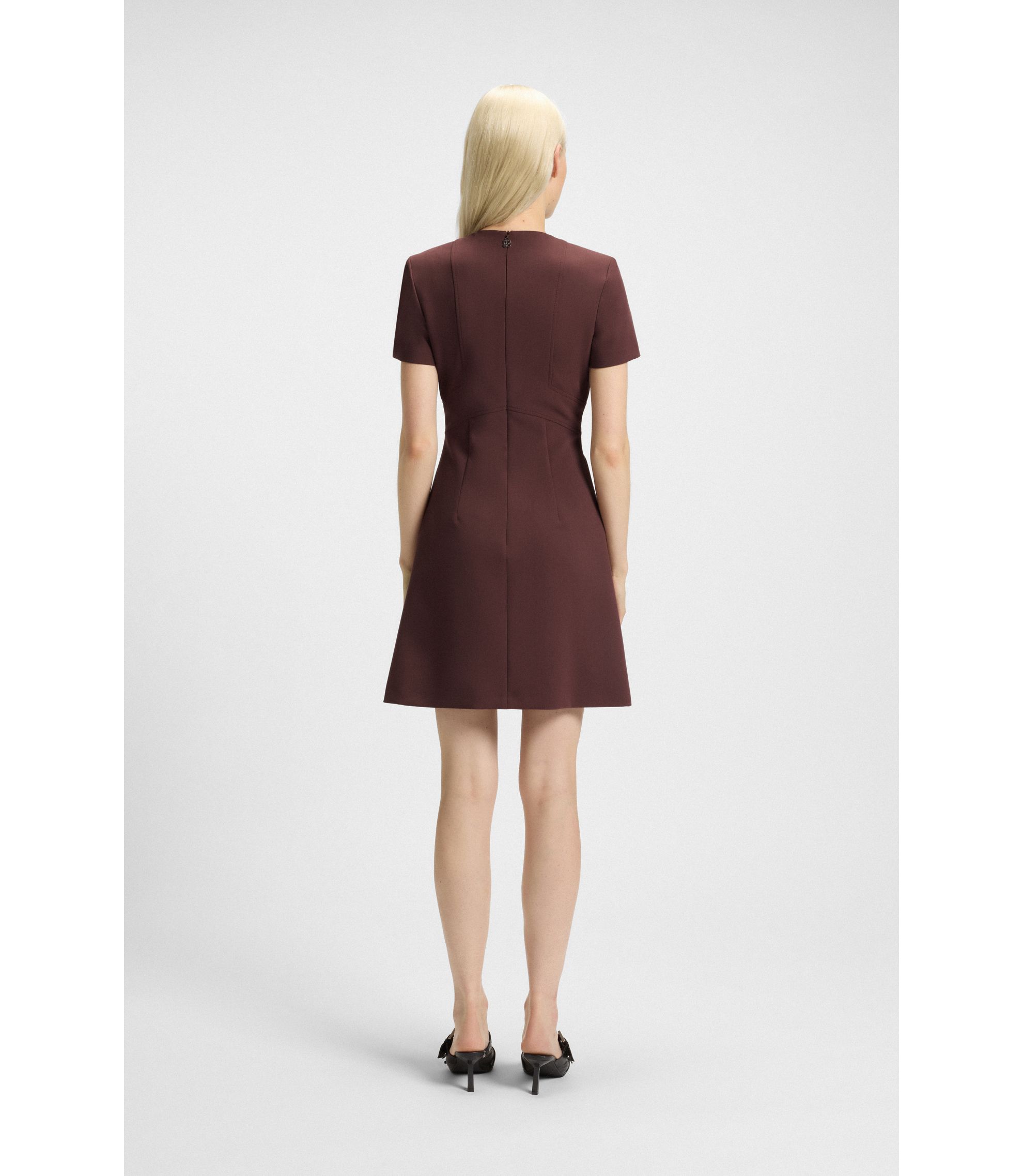 Ladies Dresses Hugo Boss Burgundy Dress Evening Dresses Hugo Boss