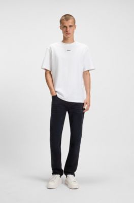 Blue slim-fit jeans in comfort-stretch denim, Dark Blue