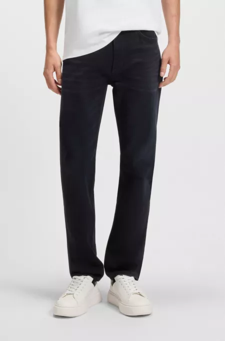 Blue slim-fit jeans in comfort-stretch denim
