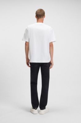 Blue slim-fit jeans in comfort-stretch denim, Dark Blue
