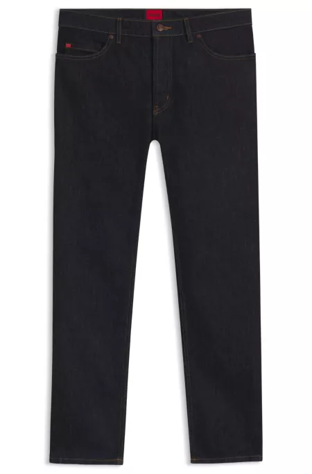 Blue tapered-fit jeans in Japanese denim