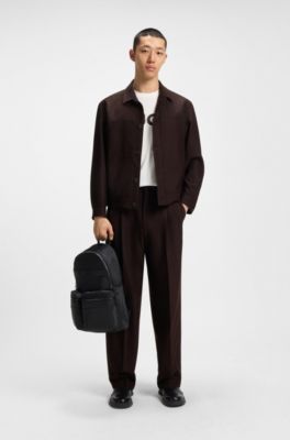 Camiseta de punto de algod&oacute;n con logo de espiga, Blanco