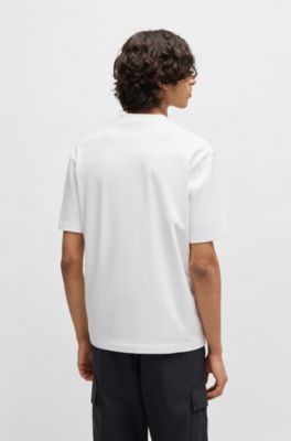 T-shirt HUGO&nbsp;x&nbsp;RB en jersey de coton &agrave; motif taureau en d&eacute;grad&eacute;, Blanc