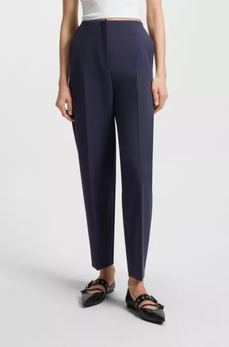 Regular-fit trousers with carrot leg