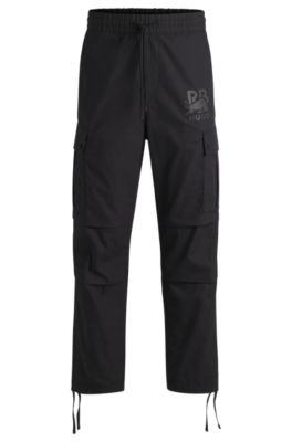 HUGO BOSS黒のズボン ヒューゴボス メンズ パンツ HUGO BOSS ブランド スラックス