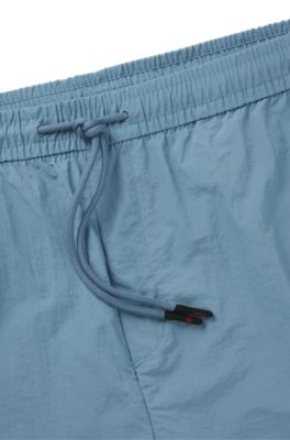 HUGO x RB drawstring shorts with piping details, Blue