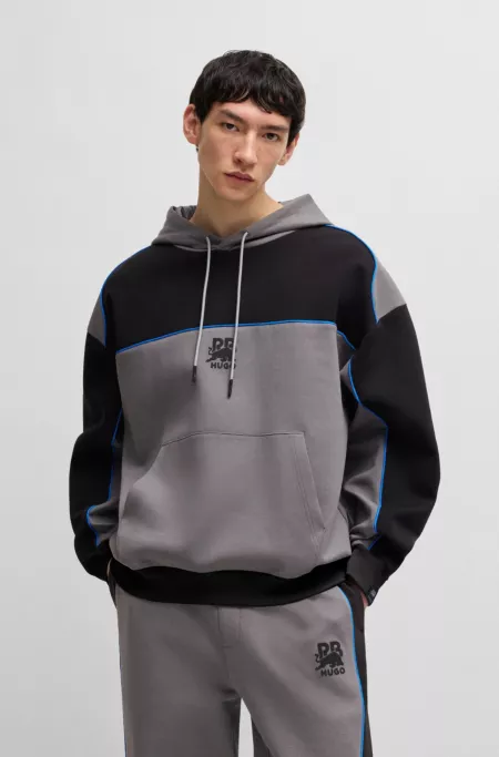 HUGO x RB hoodie with piping details