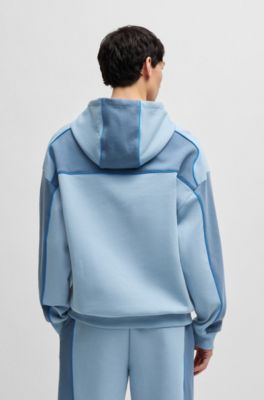 HUGO x RB hoodie with piping details, Blue