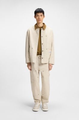 Camiseta de punto de algod&oacute;n con logos estampados en relieve, Cal