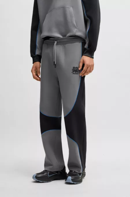 HUGO x RB tracksuit bottoms with piping details