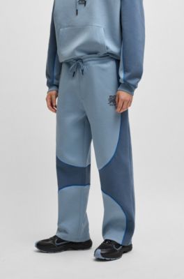 HUGO x RB tracksuit bottoms with piping details, Blue