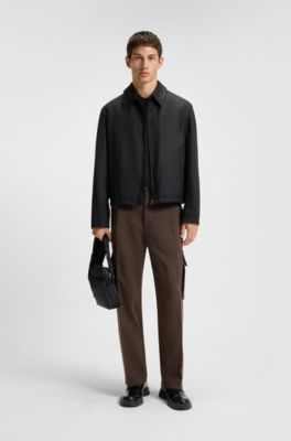 Polo de piqu&eacute; de algod&oacute;n con aplique con logo, Negro