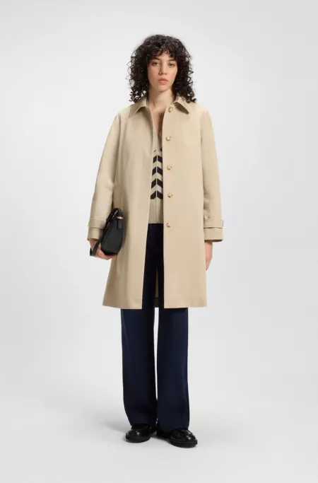 Wool-cashmere sweater with block stripes