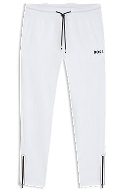 Active stretch-gabardine tracksuit bottoms with thermoregulating technology