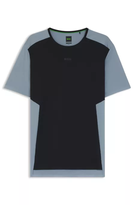 Active mesh-jersey T-shirt with decorative reflective details