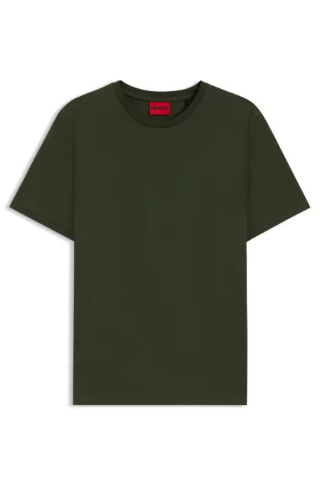Slim-fit T-shirt with mercerised cotton