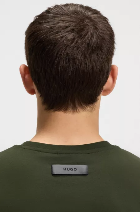 Slim-fit T-shirt with mercerised cotton