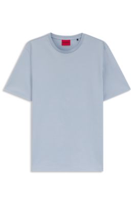 Slim-fit T-shirt with mercerised cotton, Purple