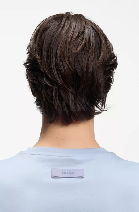 Slim-fit T-shirt with mercerised cotton