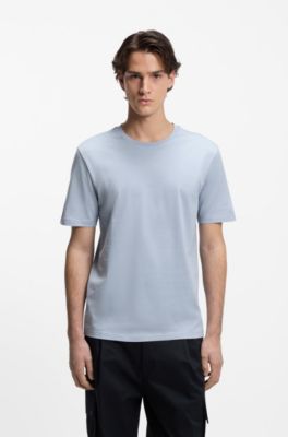 Camiseta slim fit de algod&oacute;n mercerizado, Lila