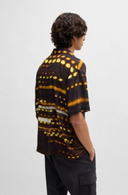 Chemise Oversize HUGO&nbsp;x&nbsp;RB &agrave; imprim&eacute; course automobile, Fantaisie