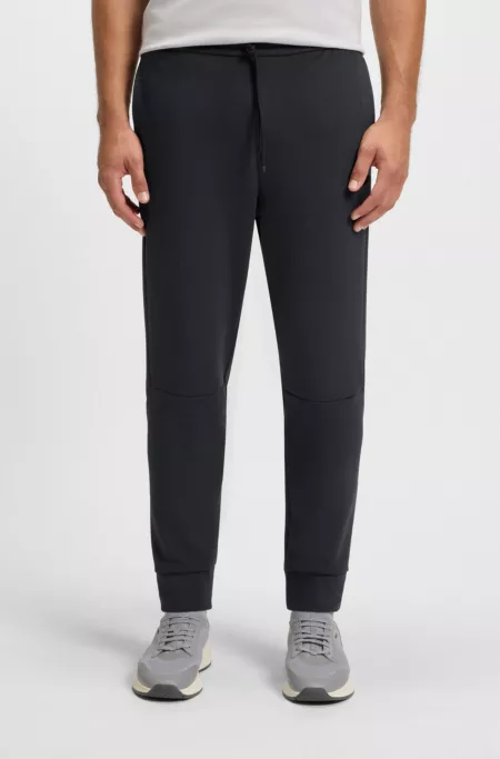 Stripe-detail tracksuit bottoms in a cotton blend