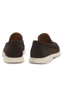 Mocasines de ante, Marr&oacute;n oscuro