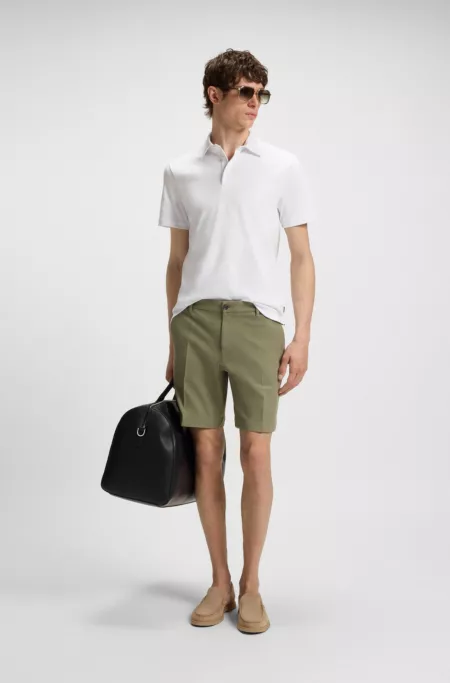 Debossed-logo loafers in suede