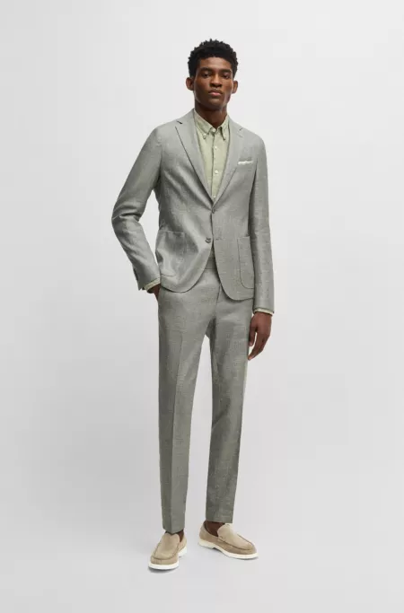 Debossed-logo loafers in suede