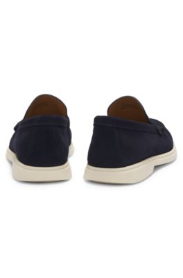 Suede loafers, Dark Blue