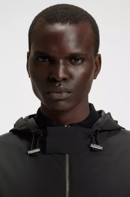 Porsche x BOSS knitted jacket with sleeve stripes