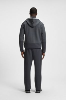 Bas de surv&ecirc;tement d&eacute;contract&eacute; en jacquard matelass&eacute;, Gris sombre