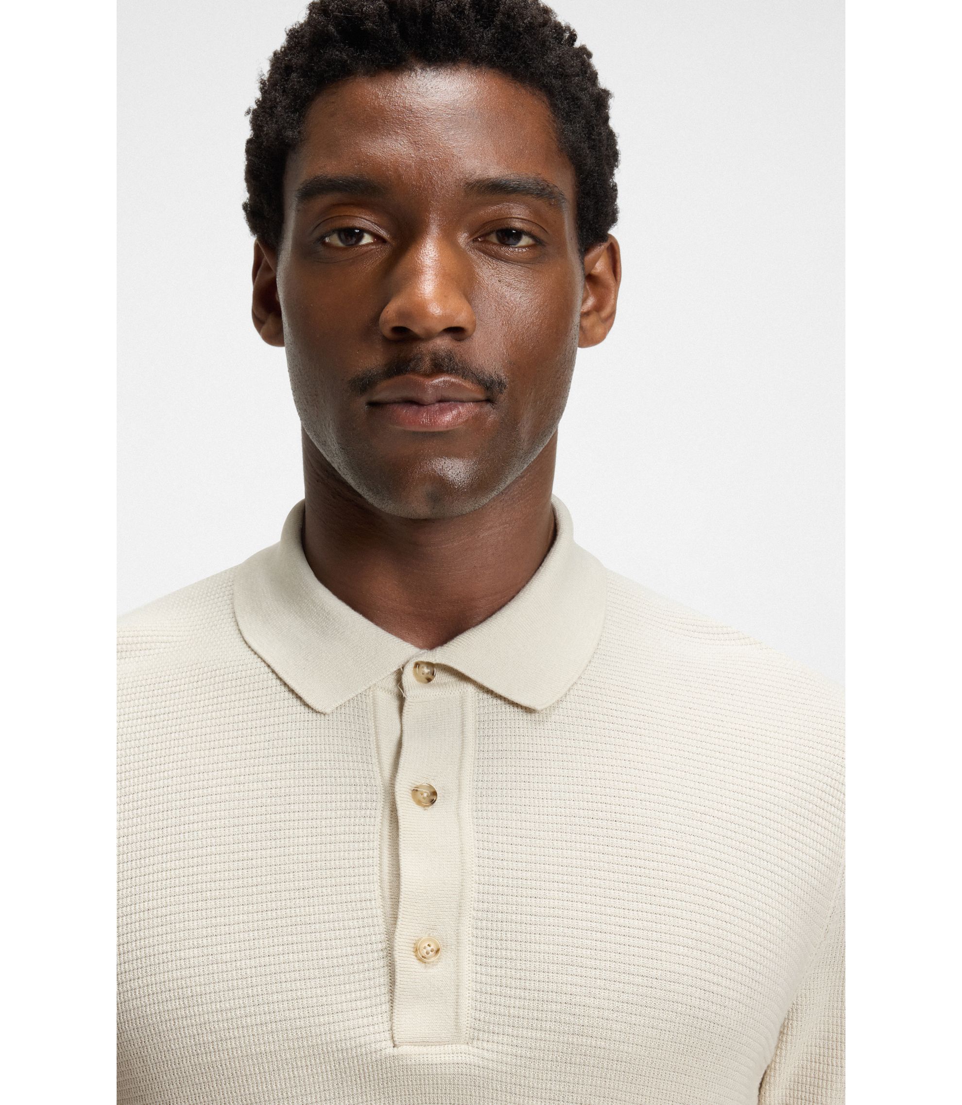 トップス bibiy B. POLO KNIT BIBIY. MADE | B. POLO KNIT BLUE｜Bibiy.