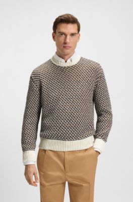 Pull en maille de coton &agrave; la structure noble, Fantaisie