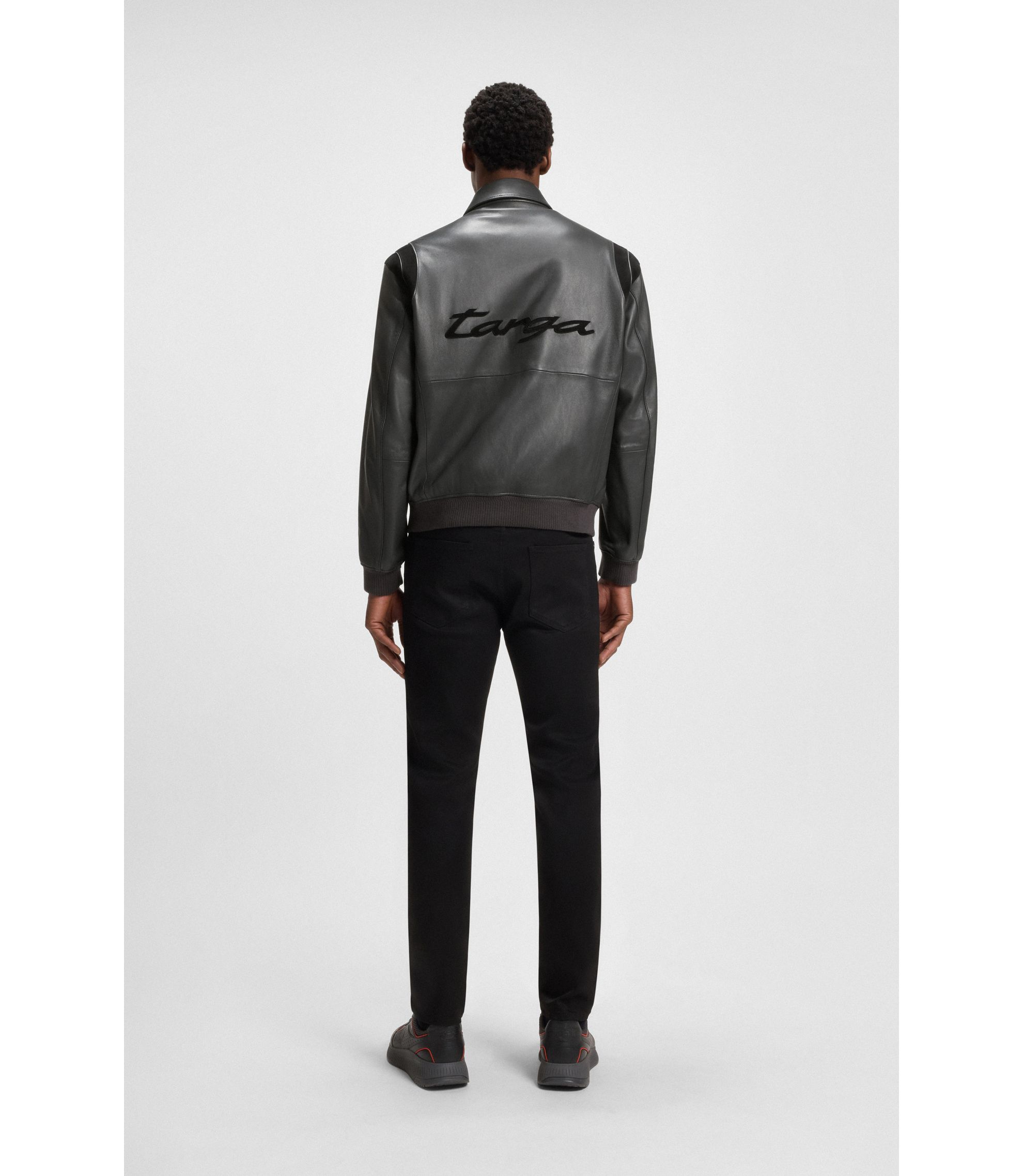 BOSS × PORSCHE レザージャケット【極美品】 BOSS × PORSCHE レザージャケット【極美品】