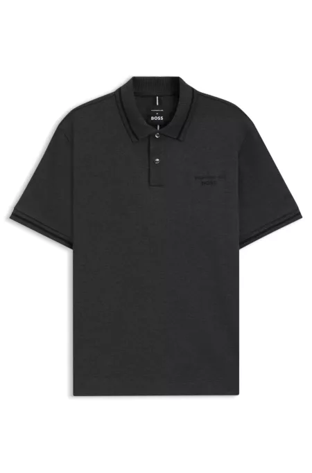 Porsche x BOSS polo shirt in anti-perspiration cotton