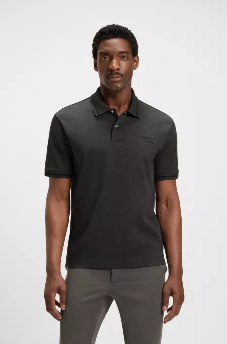 Porsche x BOSS polo shirt in anti-perspiration cotton