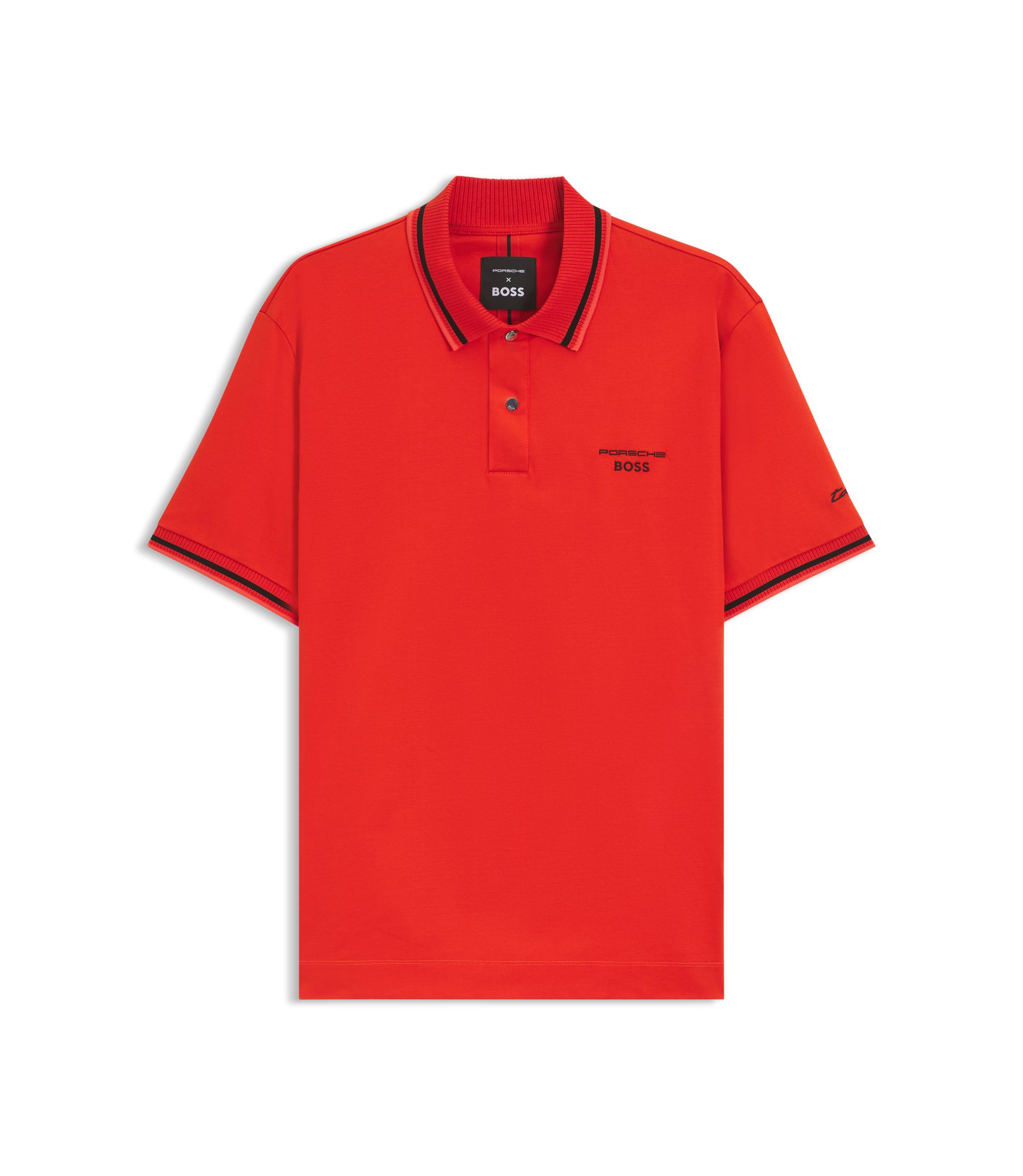 BOSS - Porsche x BOSS polo shirt in anti-perspiration cotton